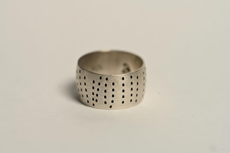 Perforated Band in Sterling Silver - Image 2